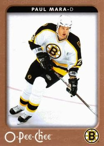 #45 Paul Mara - Boston Bruins - 2006-07 O-Pee-Chee Hockey