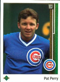 #345 Pat Perry - Chicago Cubs - 1989 Upper Deck Baseball