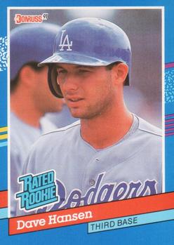 #45 Dave Hansen - Los Angeles Dodgers - 1991 Donruss Baseball