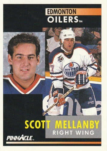 #45 Scott Mellanby - Edmonton Oilers - 1991-92 Pinnacle Hockey