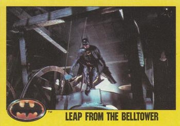 #145 Leap from the Belltower - 1989 Topps Batman