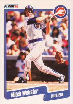 #45 Mitch Webster - Chicago Cubs - 1990 Fleer USA Baseball