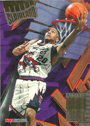 #45 Damon Stoudamire - Toronto Raptors - 1995-96 Hoops Basketball - Slamland