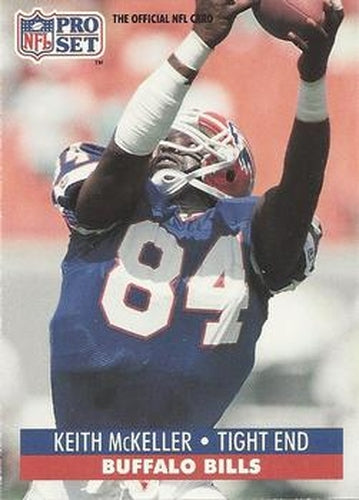 #445 Keith McKeller - Buffalo Bills - 1991 Pro Set Football