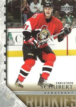 #460 Christoph Schubert - Ottawa Senators - 2005-06 Upper Deck Hockey