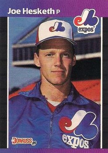 #460 Joe Hesketh - Montreal Expos - 1989 Donruss Baseball