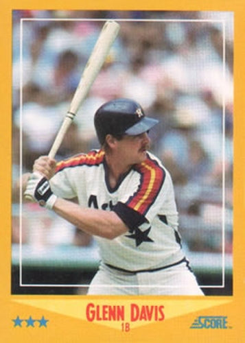 #460 Glenn Davis - Houston Astros - 1988 Score Baseball
