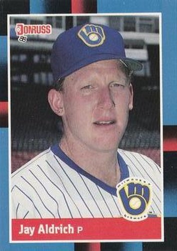 #460 Jay Aldrich - Milwaukee Brewers - 1988 Donruss Baseball