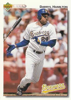 #460 Darryl Hamilton - Milwaukee Brewers - 1992 Upper Deck Baseball