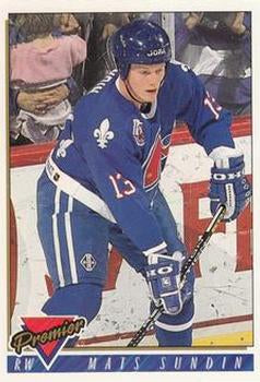 #460 Mats Sundin - Quebec Nordiques - 1993-94 Topps Premier Hockey
