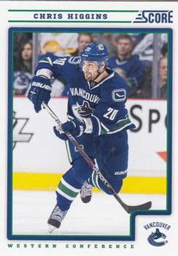 #460 Chris Higgins - Vancouver Canucks - 2012-13 Score Hockey