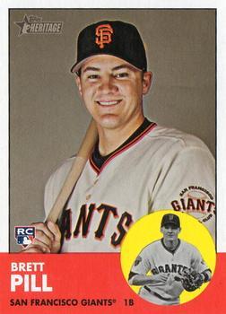 #460 Brett Pill - San Francisco Giants - 2012 Topps Heritage Baseball