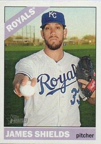 #460 James Shields - Kansas City Royals - 2015 Topps Heritage Baseball