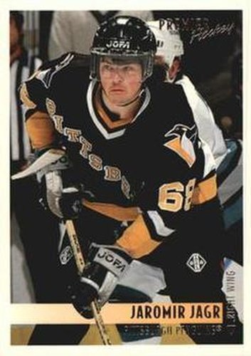 #460 Jaromir Jagr - Pittsburgh Penguins - 1994-95 Topps Premier Hockey