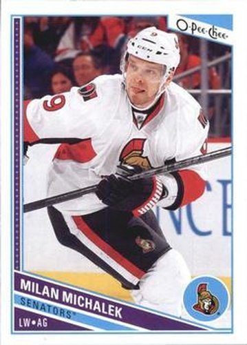 #460 Milan Michalek - Ottawa Senators - 2013-14 O-Pee-Chee Hockey
