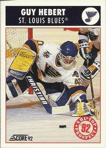 #460 Guy Hebert - St. Louis Blues - 1992-93 Score USA Hockey