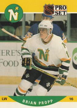 #460 Brian Propp - Minnesota North Stars - 1990-91 Pro Set Hockey