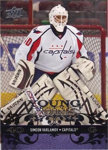 #460 Simeon Varlamov - Washington Capitals - 2008-09 Upper Deck Hockey