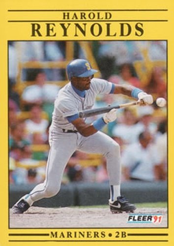 #460 Harold Reynolds - Seattle Mariners - 1991 Fleer Baseball