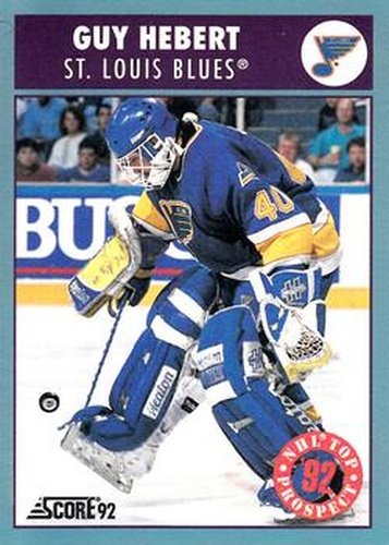 #460 Guy Hebert - St. Louis Blues - 1992-93 Score Canadian Hockey