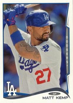 #460b Matt Kemp - Los Angeles Dodgers - 2014 Topps Baseball