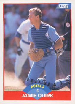 #461 Jamie Quirk - Kansas City Royals - 1989 Score Baseball