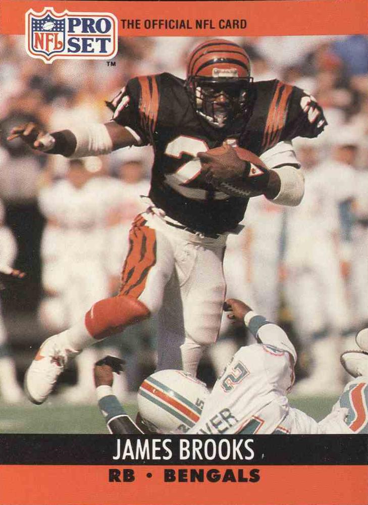 #461 James Brooks - Cincinnati Bengals - 1990 Pro Set Football