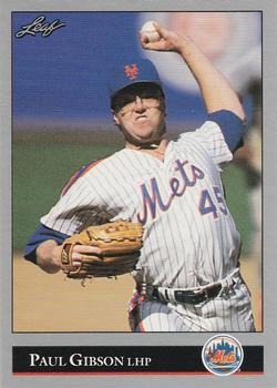 #461 Paul Gibson - New York Mets - 1992 Leaf Baseball