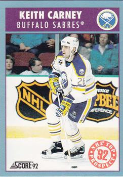 #461 Keith Carney - Buffalo Sabres - 1992-93 Score Canadian Hockey