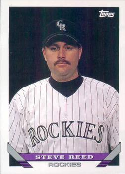 #461 Steve Reed - Colorado Rockies - 1993 Topps Baseball