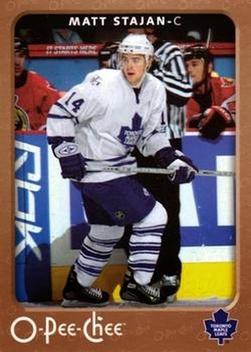 #461 Matt Stajan - Toronto Maple Leafs - 2006-07 O-Pee-Chee Hockey