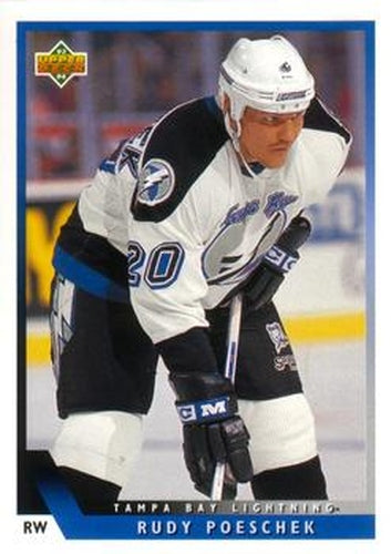 #461 Rudy Poeschek - Tampa Bay Lightning - 1993-94 Upper Deck Hockey