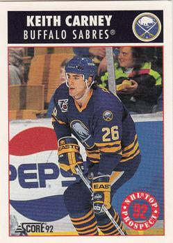 #461 Keith Carney - Buffalo Sabres - 1992-93 Score USA Hockey