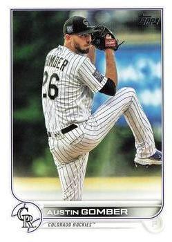 #461 Austin Gomber - Colorado Rockies - 2022 Topps Baseball