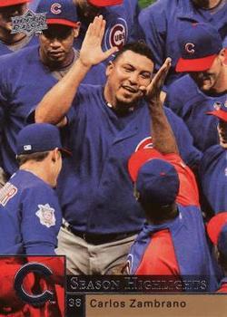 #461 Carlos Zambrano - Chicago Cubs - 2009 Upper Deck Baseball