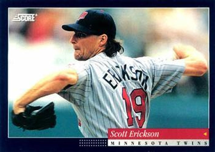 #461 Scott Erickson - Minnesota Twins -1994 Score Baseball