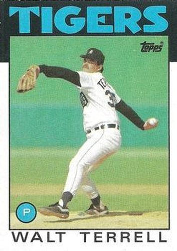 #461 Walt Terrell - Detroit Tigers - 1986 Topps Baseball