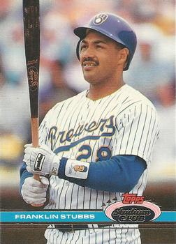 #461 Franklin Stubbs - Milwaukee Brewers - 1991 Stadium Club Baseball