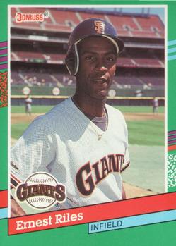 #461 Ernest Riles - San Francisco Giants - 1991 Donruss Baseball
