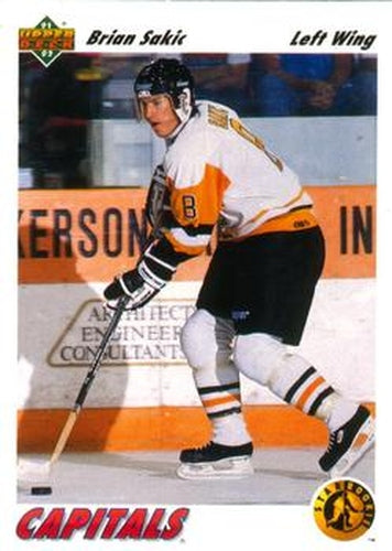 #461 Brian Sakic - Washington Capitals - 1991-92 Upper Deck Hockey