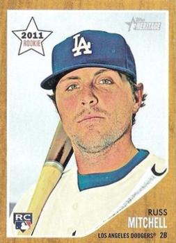 #461 Russ Mitchell - Los Angeles Dodgers - 2011 Topps Heritage Baseball