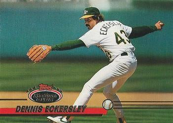 #461 Dennis Eckersley - Oakland Athletics - 1993 Stadium Club Baseball