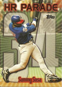 #461ah Sammy Sosa - VAR: HR 34 - Chicago Cubs - 1999 Topps Baseball
