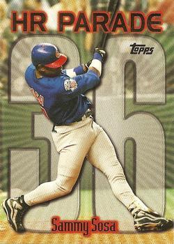 #461aj Sammy Sosa - VAR: HR 36 - Chicago Cubs - 1999 Topps Baseball