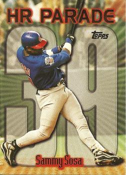 #461am Sammy Sosa - VAR: HR 39 - Chicago Cubs - 1999 Topps Baseball