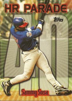 #461an Sammy Sosa - VAR: HR 40 - Chicago Cubs - 1999 Topps Baseball