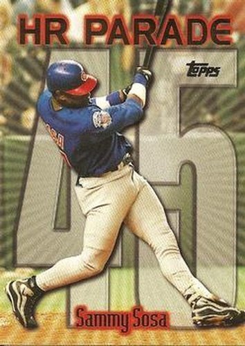 #461as Sammy Sosa - VAR: HR 45 - Chicago Cubs - 1999 Topps Baseball