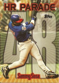 #461av Sammy Sosa - VAR: HR 48 - Chicago Cubs - 1999 Topps Baseball