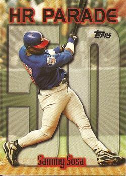 #461ax Sammy Sosa - VAR: HR 50 - Chicago Cubs - 1999 Topps Baseball