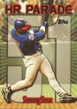 #461ay Sammy Sosa - VAR: HR 51 - Chicago Cubs - 1999 Topps Baseball